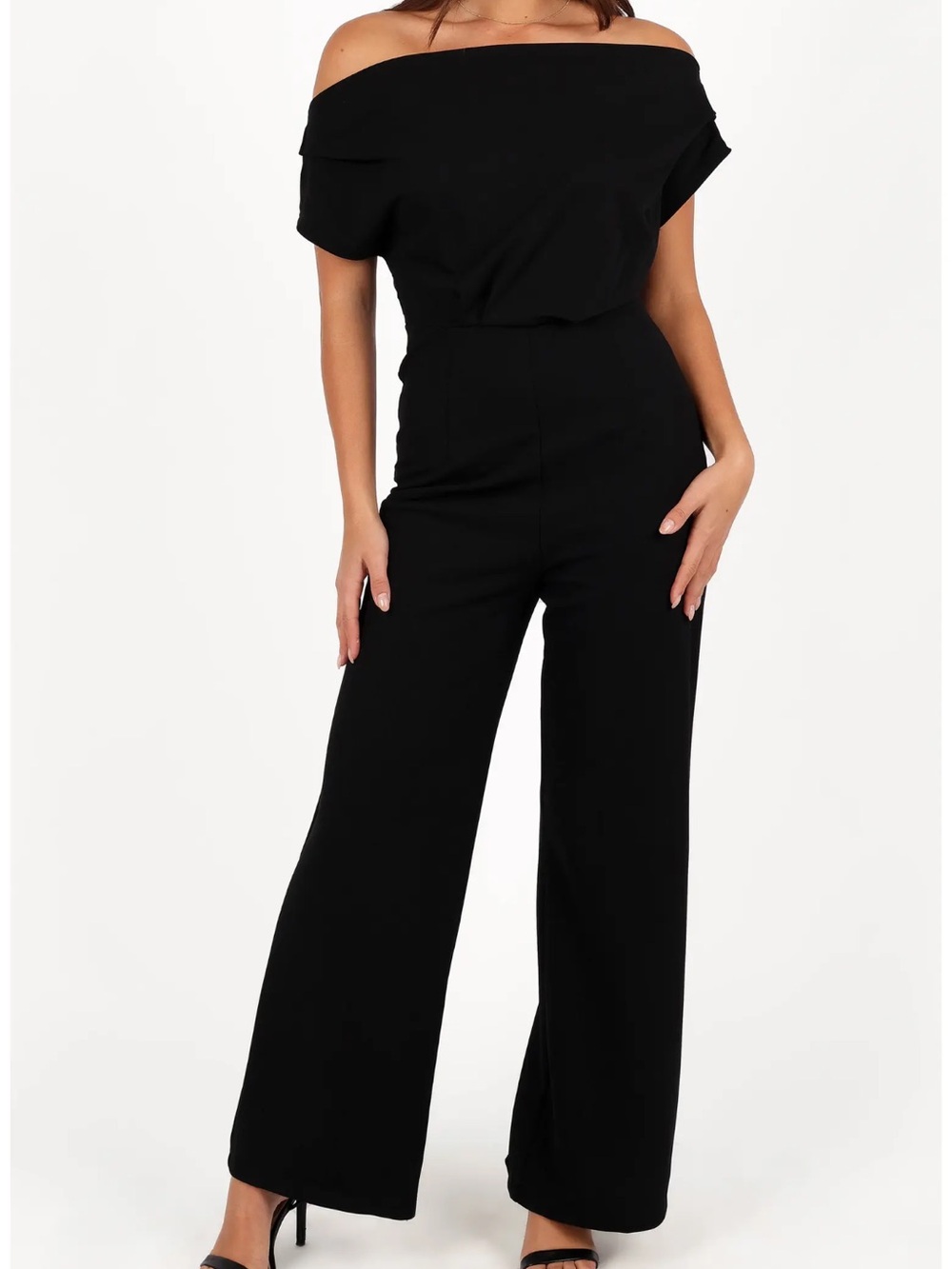 Petal and pup Off-Shoulder Wide-Leg Jumpsuit - Black